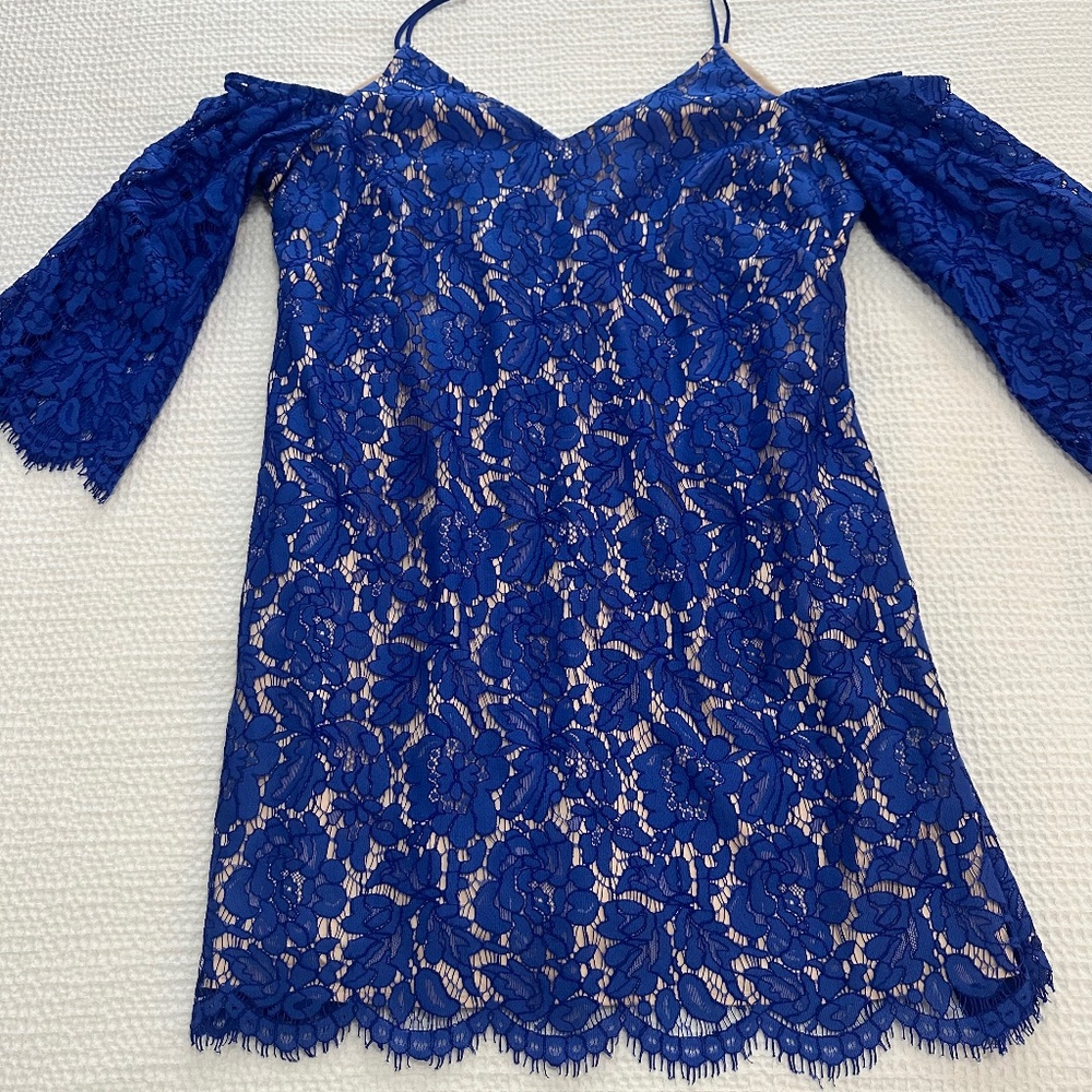 Stunning Blue Lace Dress from Saks